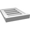 Ekena Millwork Vertical Surface Mount PVC Gable Vent: Functional, w/ 2"W x 2"P Brickmould Sill Frame, 12"W x 16"H GVPVE12X1603SF - alternate 4